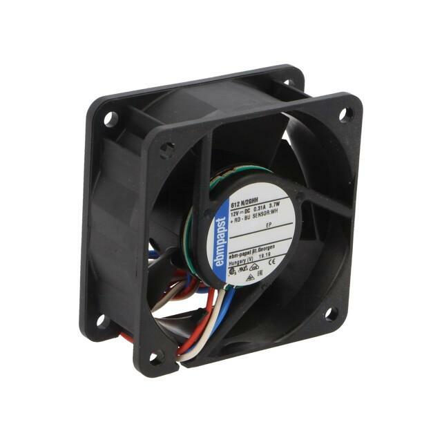 EBM-PAPST Fan: DC; 60x60x25mm; axial; 12VDC
