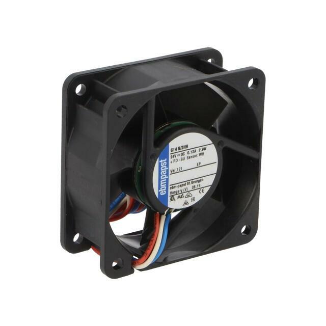 EBM-PAPST Fan: DC; 60x60x25mm; axial; 24VDC
