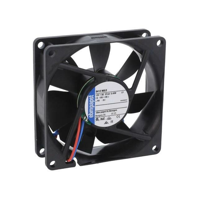 EBM-PAPST Fan: DC; 80x80x25.4mm; axial