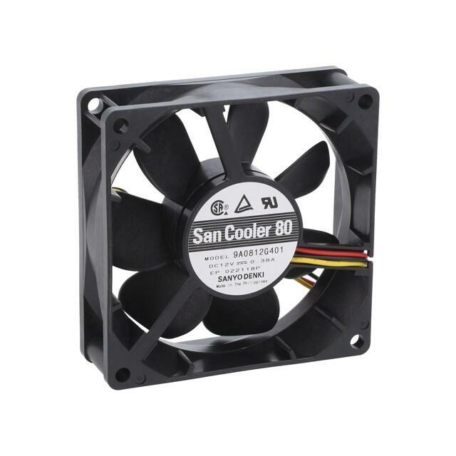 SANYO DENKI Fan: DC; 80x80x25mm; axial