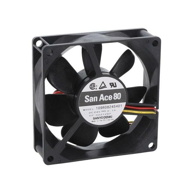 SANYO DENKI Fan: DC; 80x80x25mm; axial