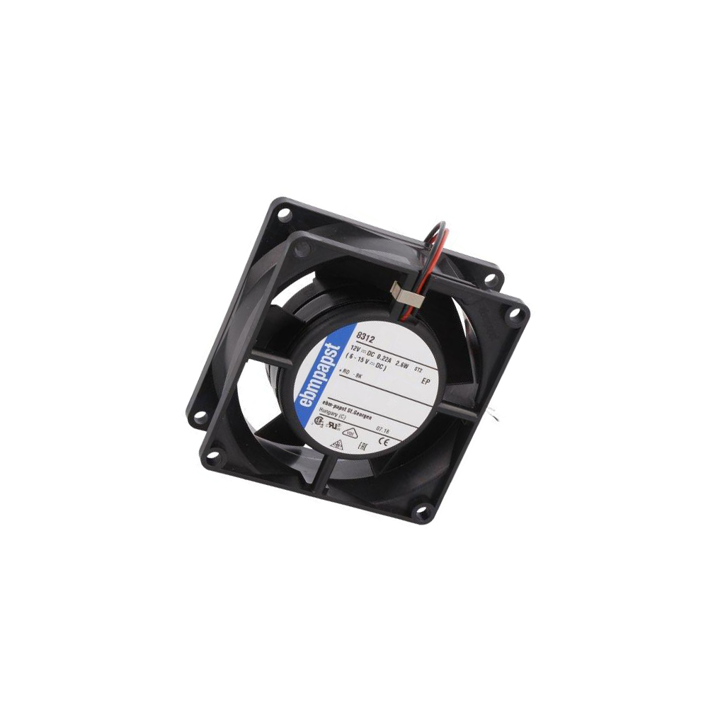 EBM-PAPST Fan: DC; 80x80x32mm; axial; 12VDC