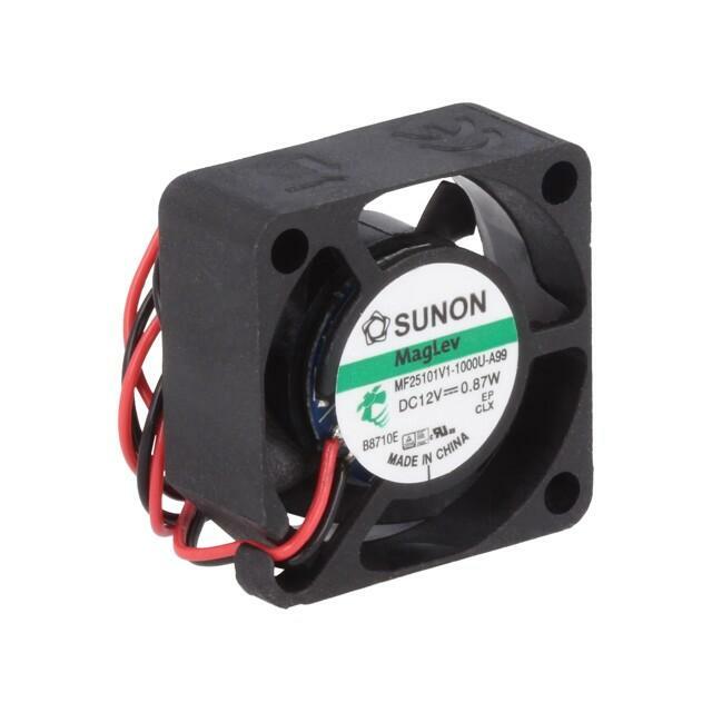 SUNON Fan: DC; axial; 12VDC; 25x25x10mm