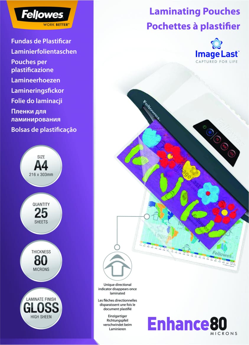 Fellowes 5396205 laminēšanas kabata 25 pcs