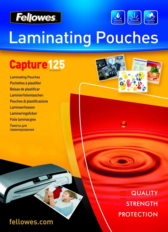 Fellowes Laminierfolie Capture 83x113 125Mikron glänzend
