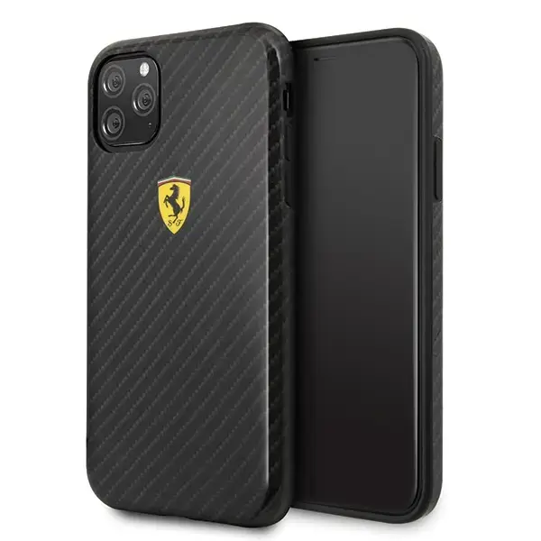 Ferrari Hardcase FESPCHCN58CBBK Izturīgs Silikona Aizsargapvalks