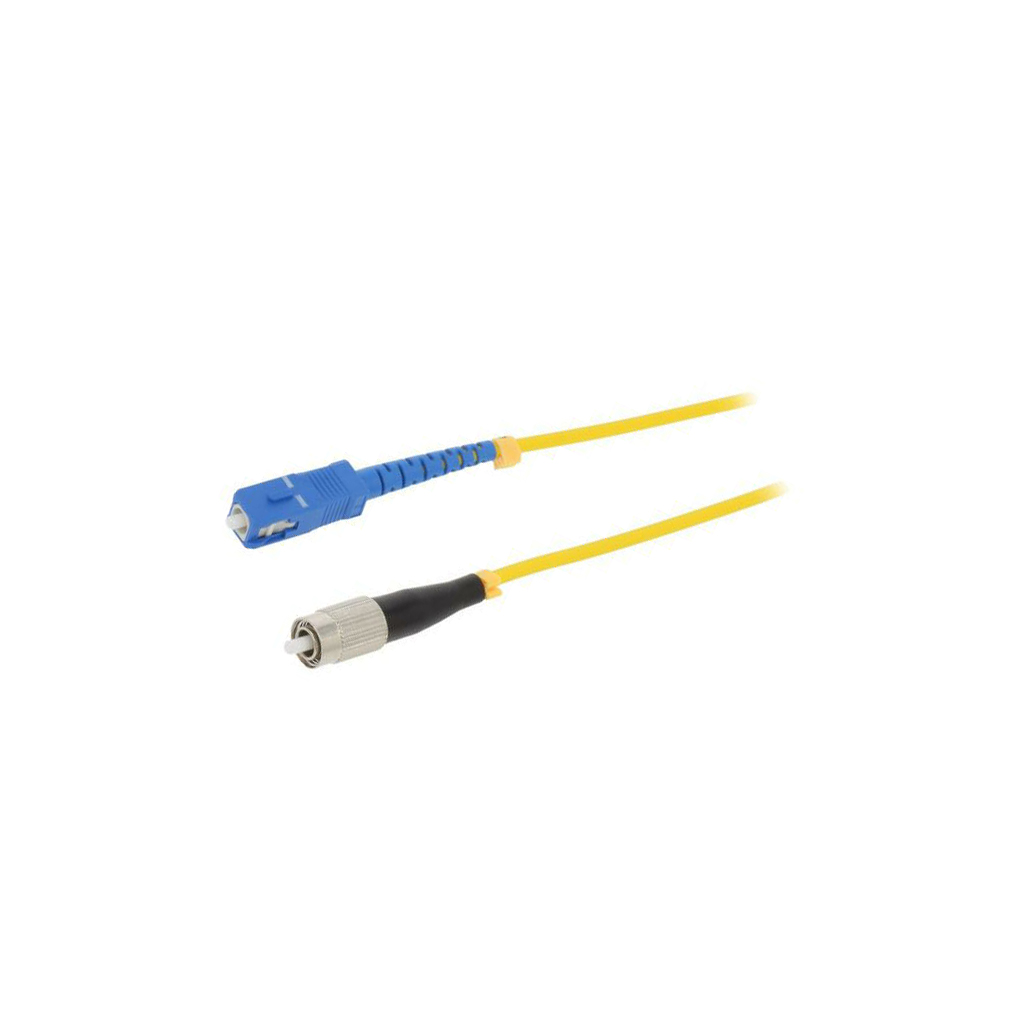 Fiber patch cord; FC/UPC,SC/UPC; 10m