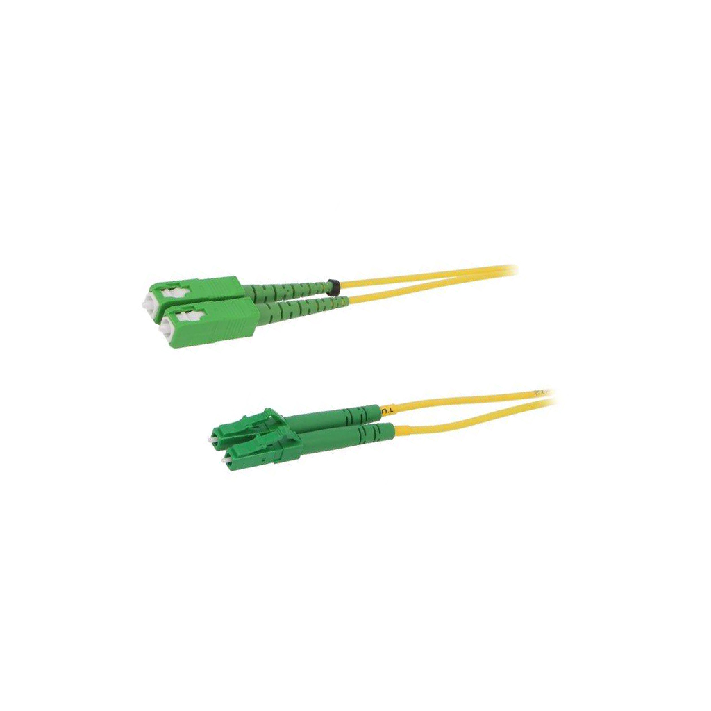 Fiber patch cord; LC/APC,SC/APC; 1m