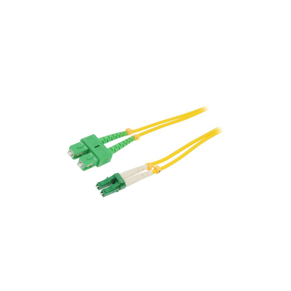 Fiber patch cord; LC/APC,SC/APC; 2m