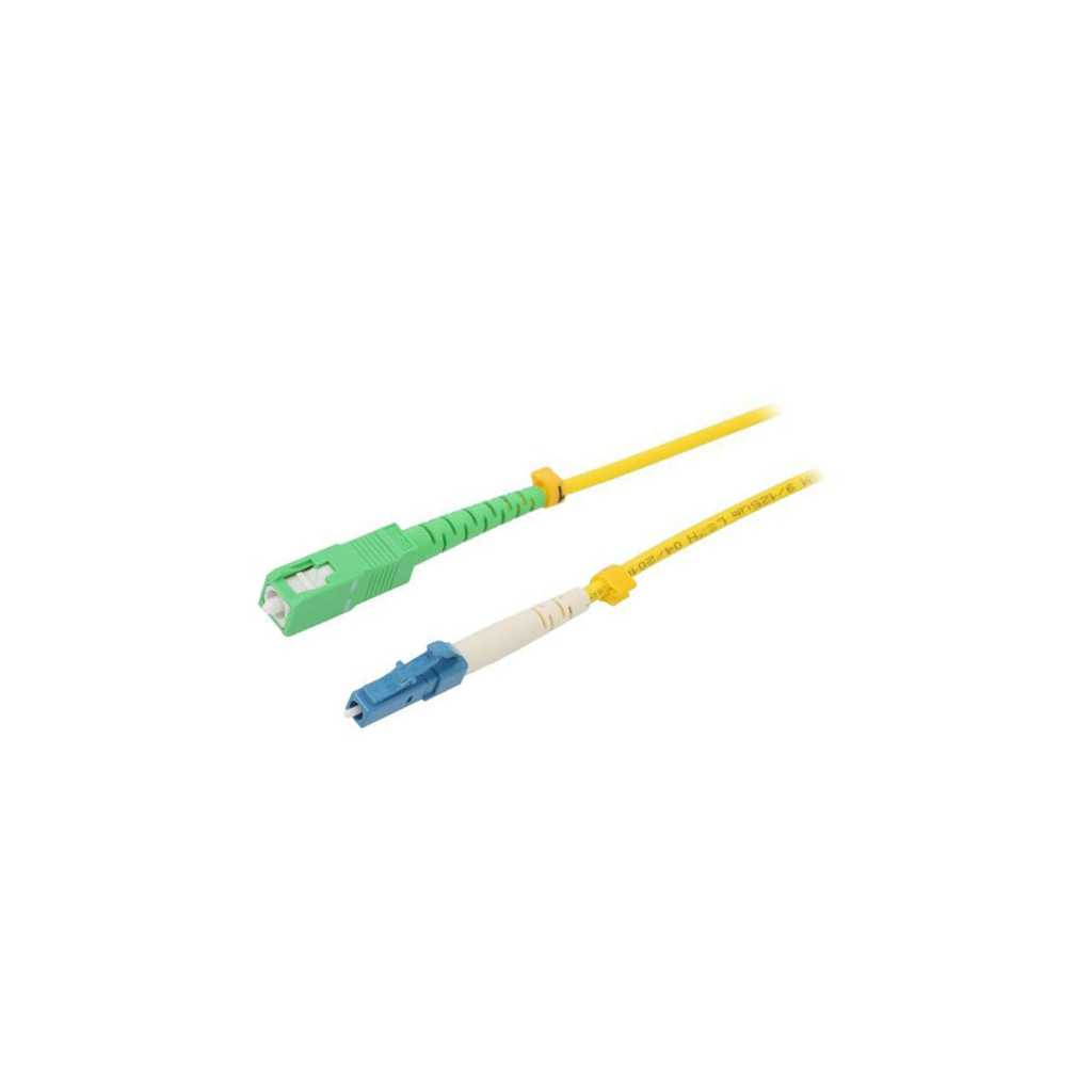 Fiber patch cord; LC/UPC,SC/APC; 20m