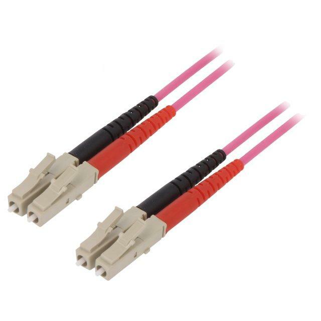 Fiber patch cord; OM4; LC/UPC,both