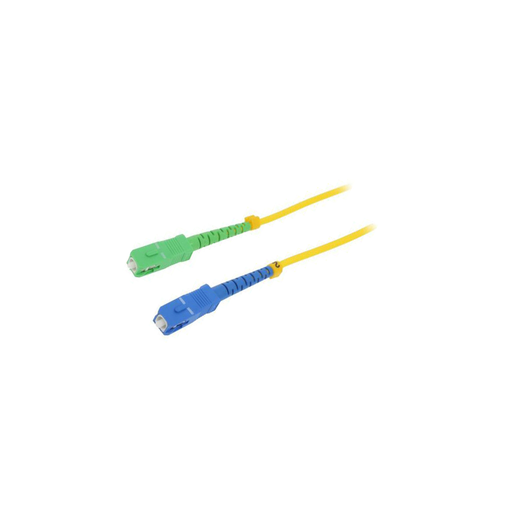 Fiber patch cord; SC/APC,SC/UPC; 7m