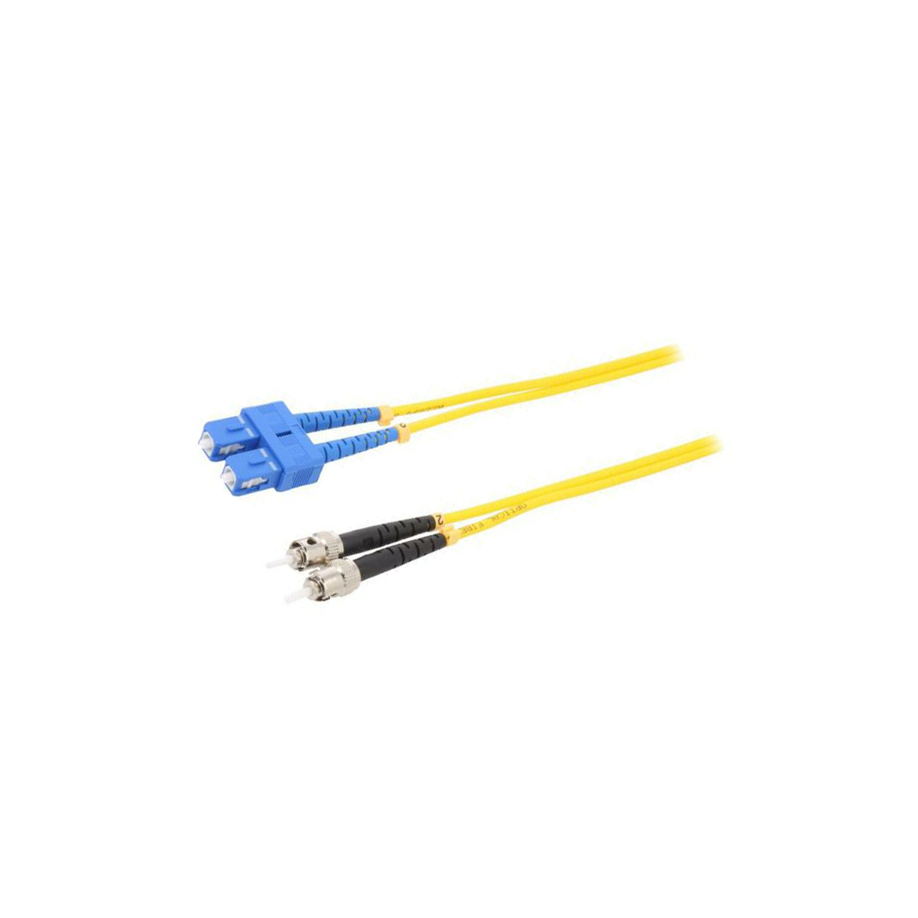 Fiber patch cord; SC/UPC,ST/UPC; 3m
