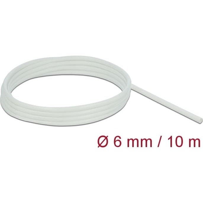 Fiberglass Sleeving 10m x 6mm, white