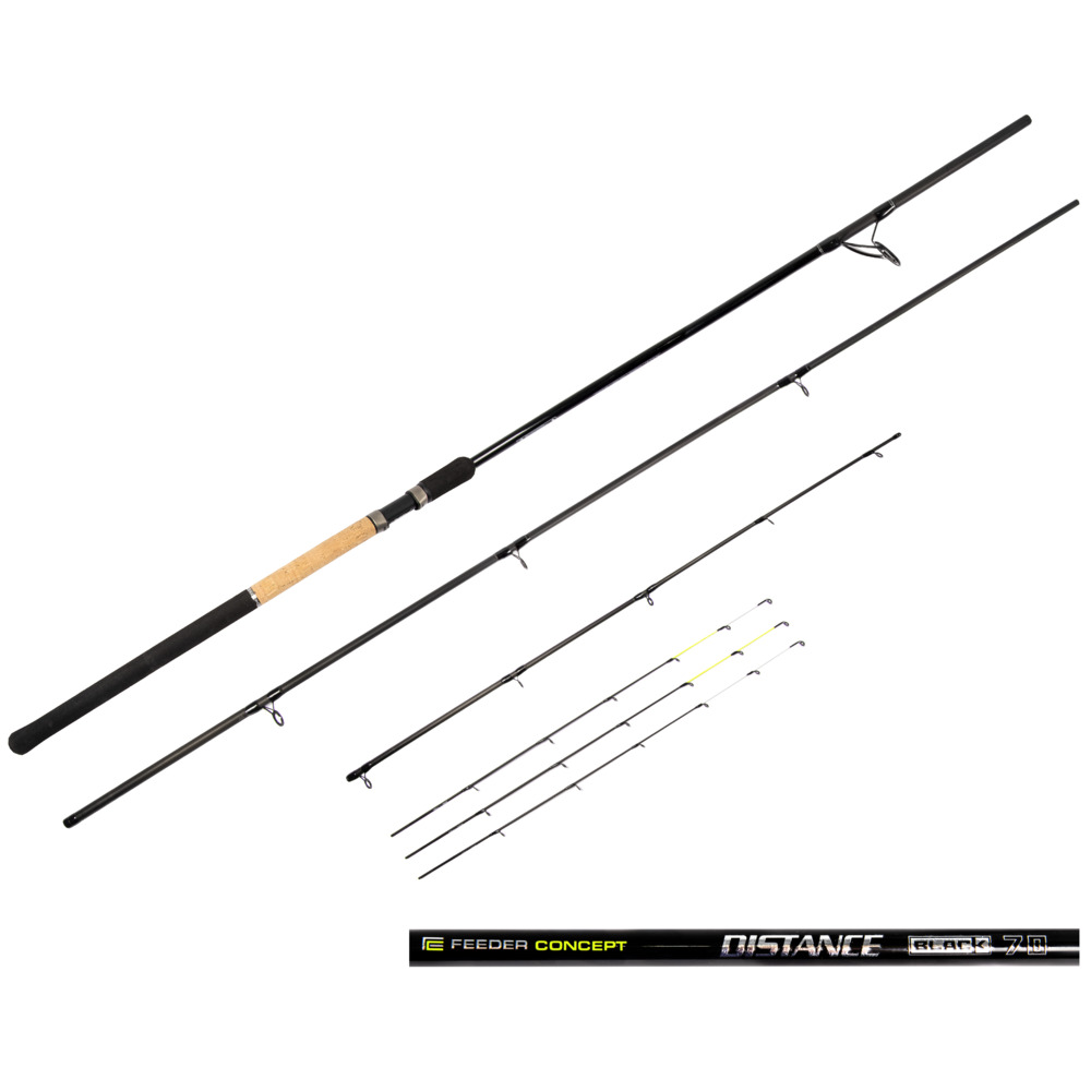 Fīdermakšķere Feeder Concept DISTANCE BLACK 70