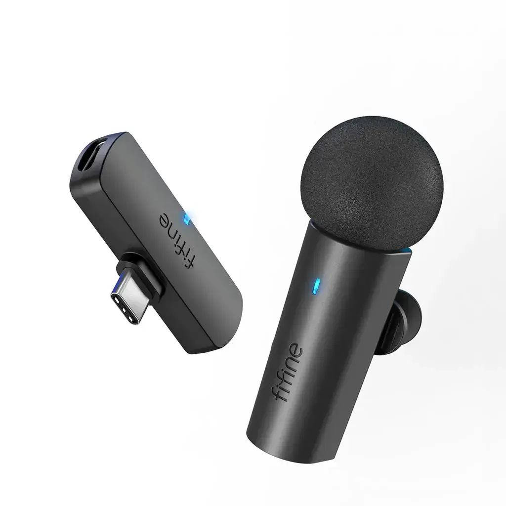 Fifine M6 USB-C bezvadu mikrofons blogam