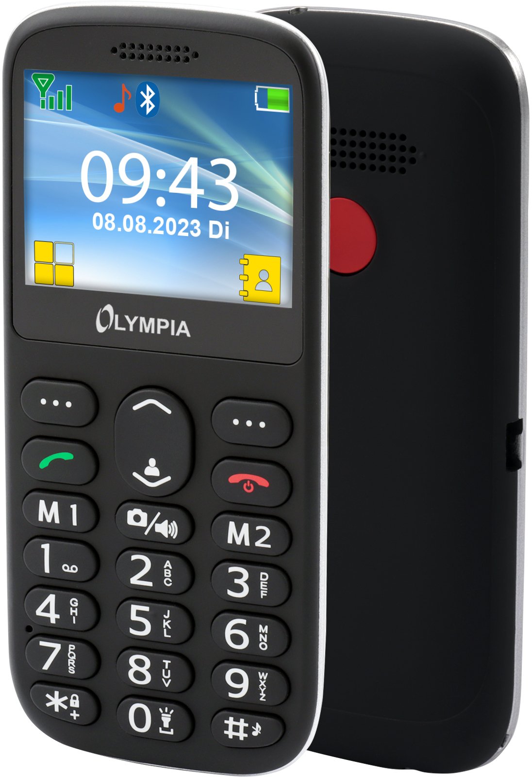 Fiksētais tālrunis Olympia Melns mobilais tālrunis