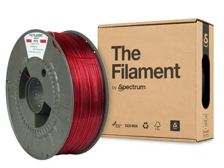 The Filament Spectrum Filaments PET-G caurspīdīgs