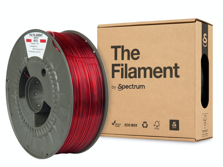 The Filament Spectrum Filaments PET-G caurspīdīgs