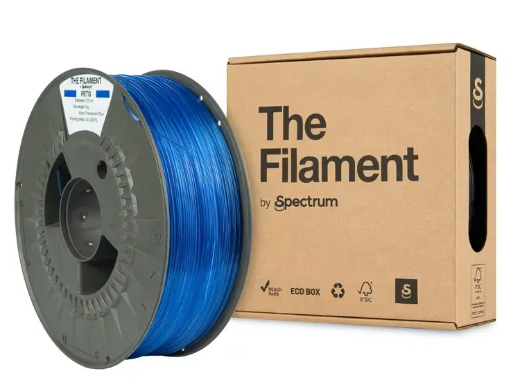 The Filament Spectrum Filaments PET-G caurspīdīgs