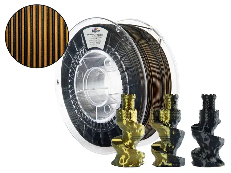 Filaments PLA Magic silk SOLAR ECLIPSE