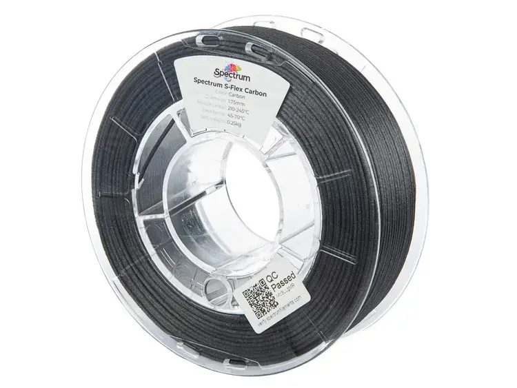 SPECTRUM Filaments TPU+20CF S-Flex melns 0