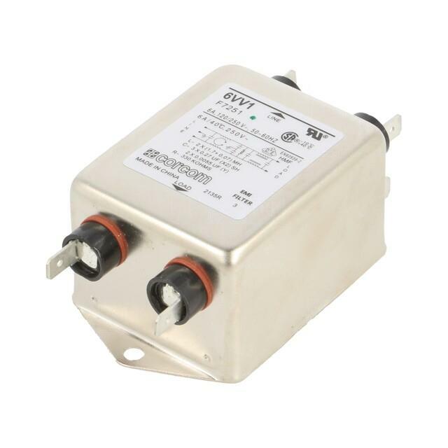 TE CONNECTIVITY Filter: anti-interference; single-phase; 250VAC