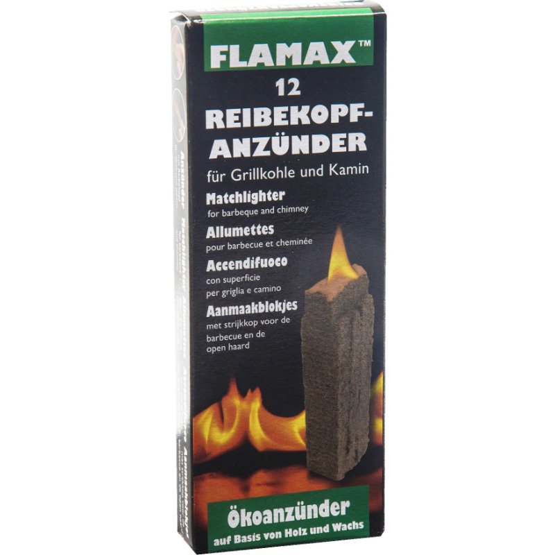 FLAMAX Ekoloģiskie aizdedzināšanas kubiņi/sērkociņi 12 gab