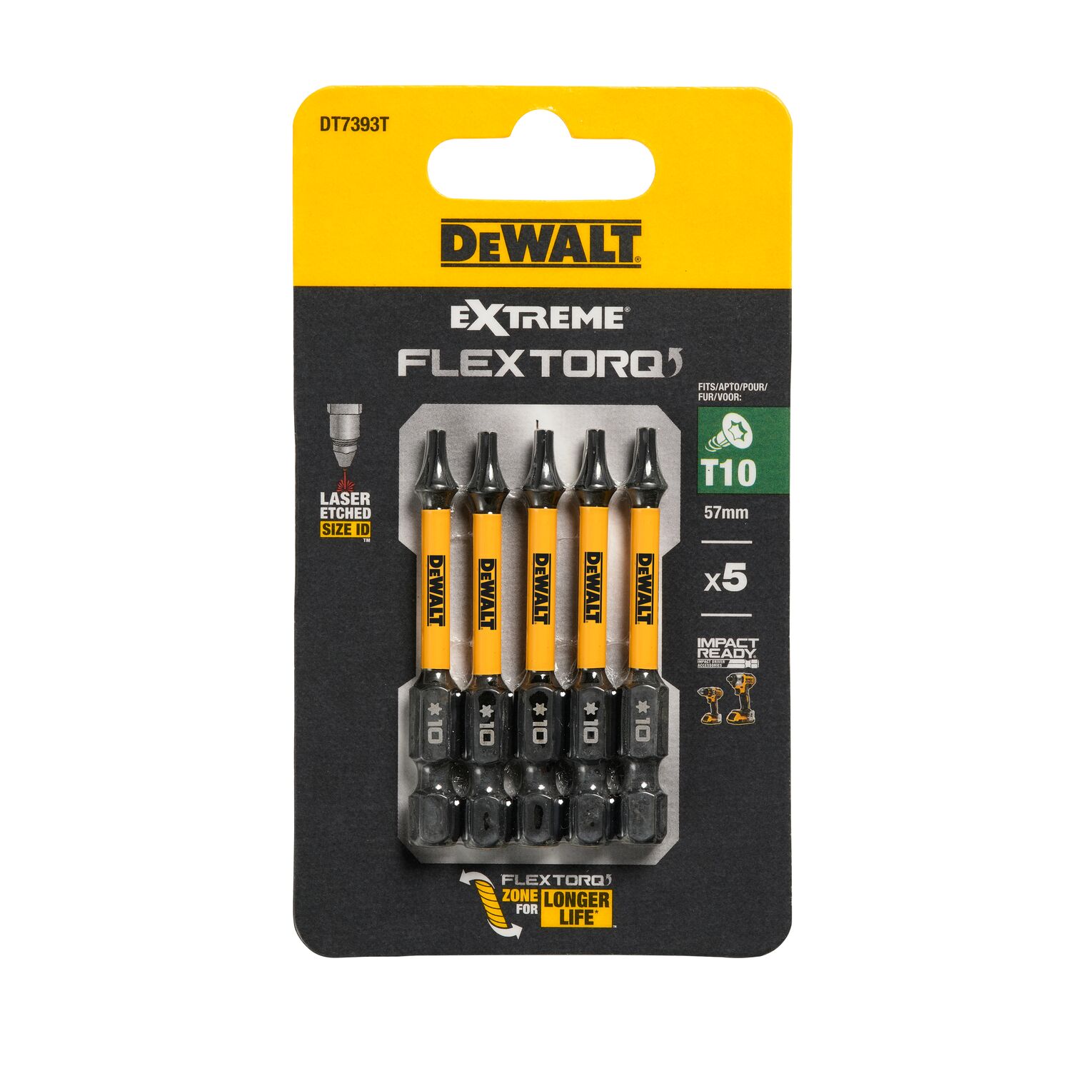 DEWALT EXTREME IMPACT TORSION uzgaļi T10