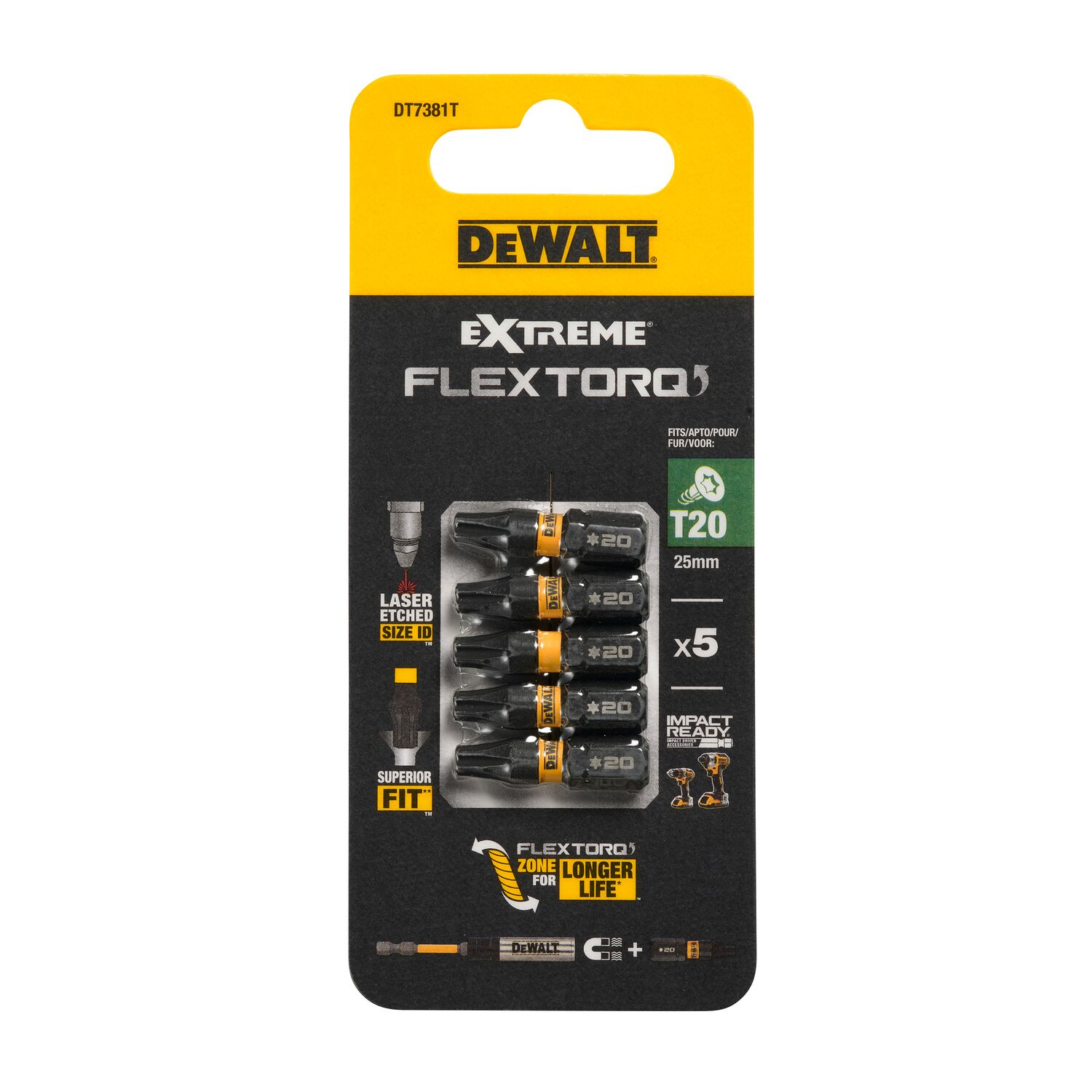 DeWALT Skrūvgriezis T20 x 5 25mm