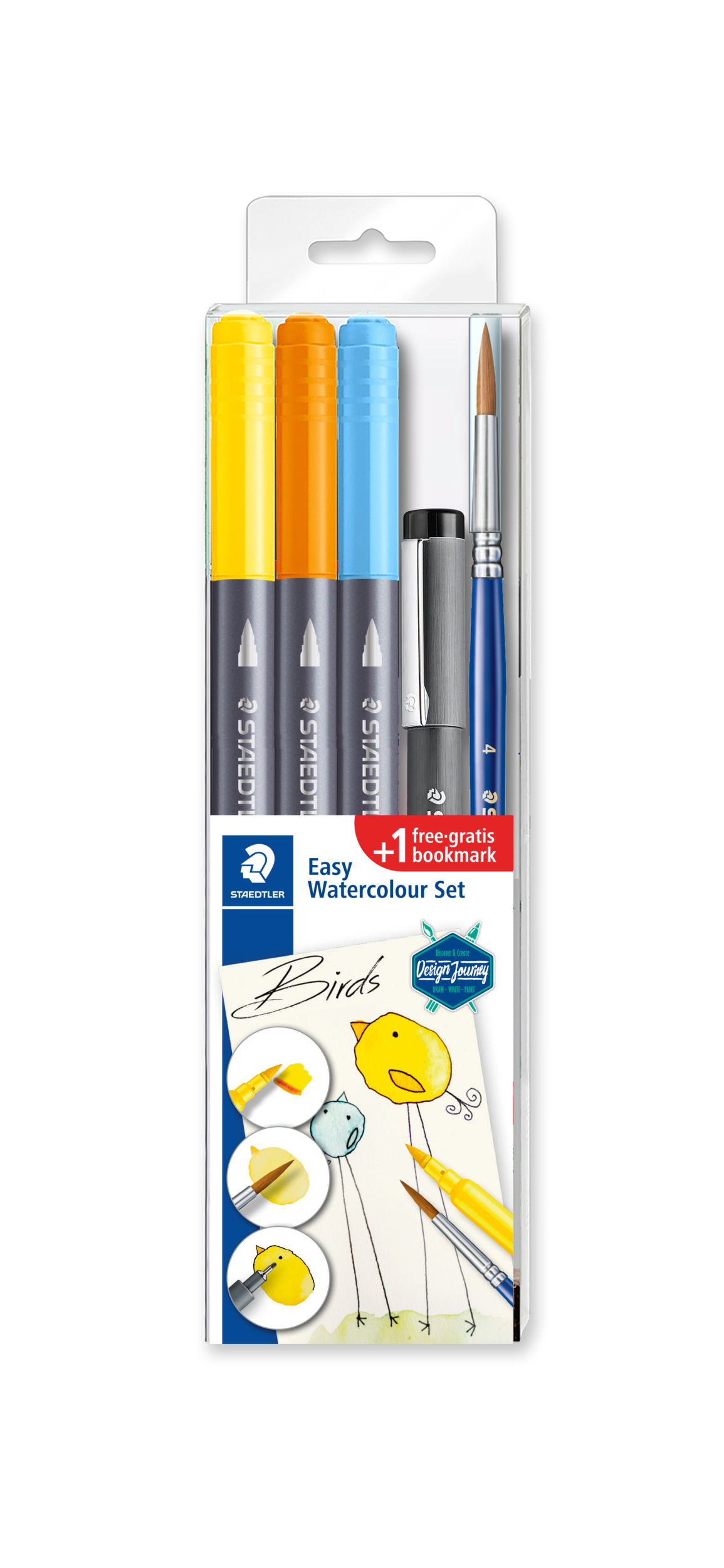 Flomasteri ar akvareļu effektu STAEDTLER 3001