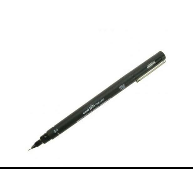 Flomāsters UNI PIN200 0.4mm, melns