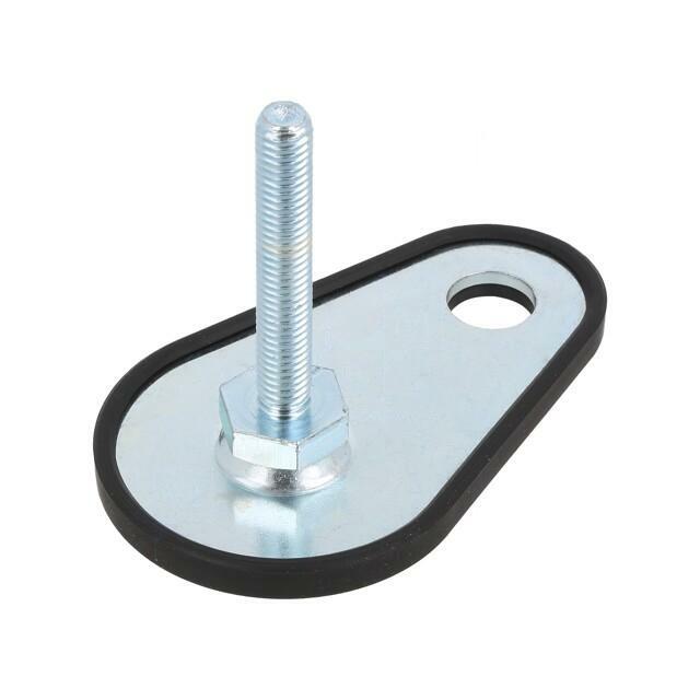 ELESA+GANTER Foot; Base dia: 50mm; M8