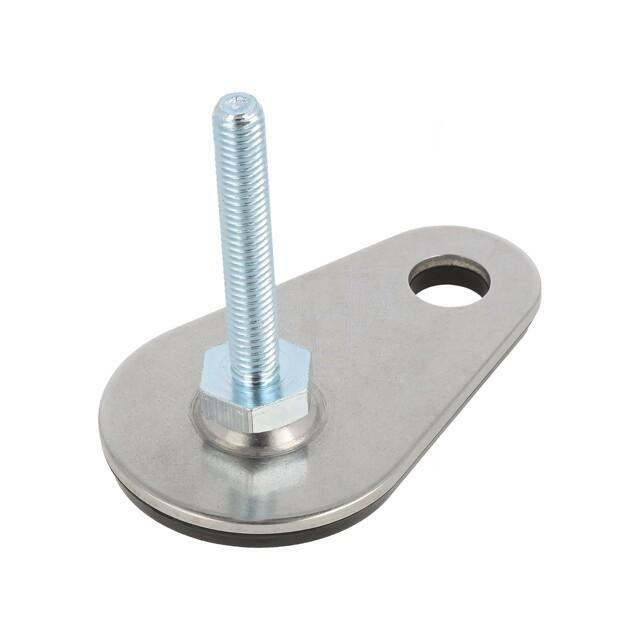 ELESA+GANTER Foot; Base dia: 50mm; M8