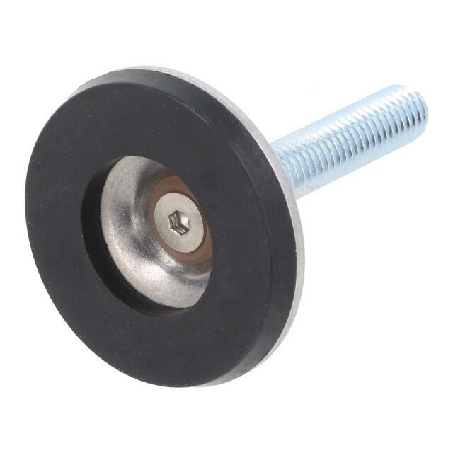ELESA+GANTER Foot; without locknut,adjustable,with