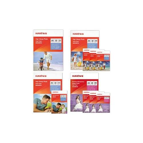 Fotopapīrs 10x15cm 180g 20lap glancēts Hartwii