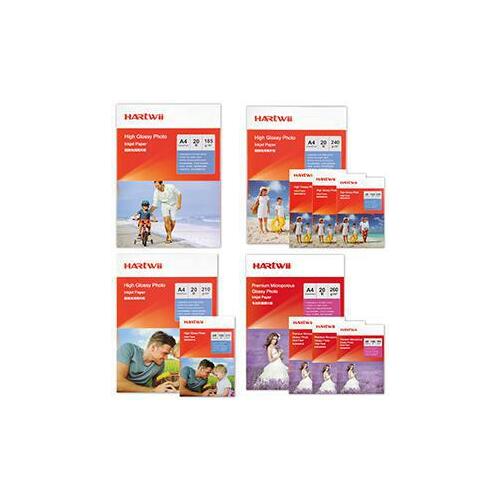 Fotopapīrs 10x15cm 230g 20lap glancēts Hartwii