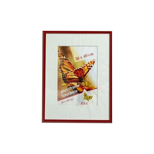 Fotorāmis 30x40cm AURA plastikāta bordo |