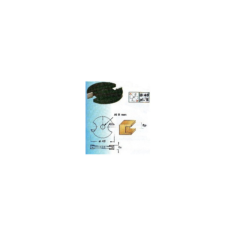 LEMAN Frēze 48*8*2.5mm | 4708-725-00