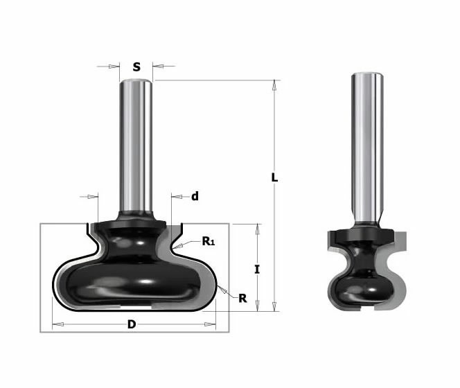 Frēzes asmens S=8mm, D=38,1mm, CMT