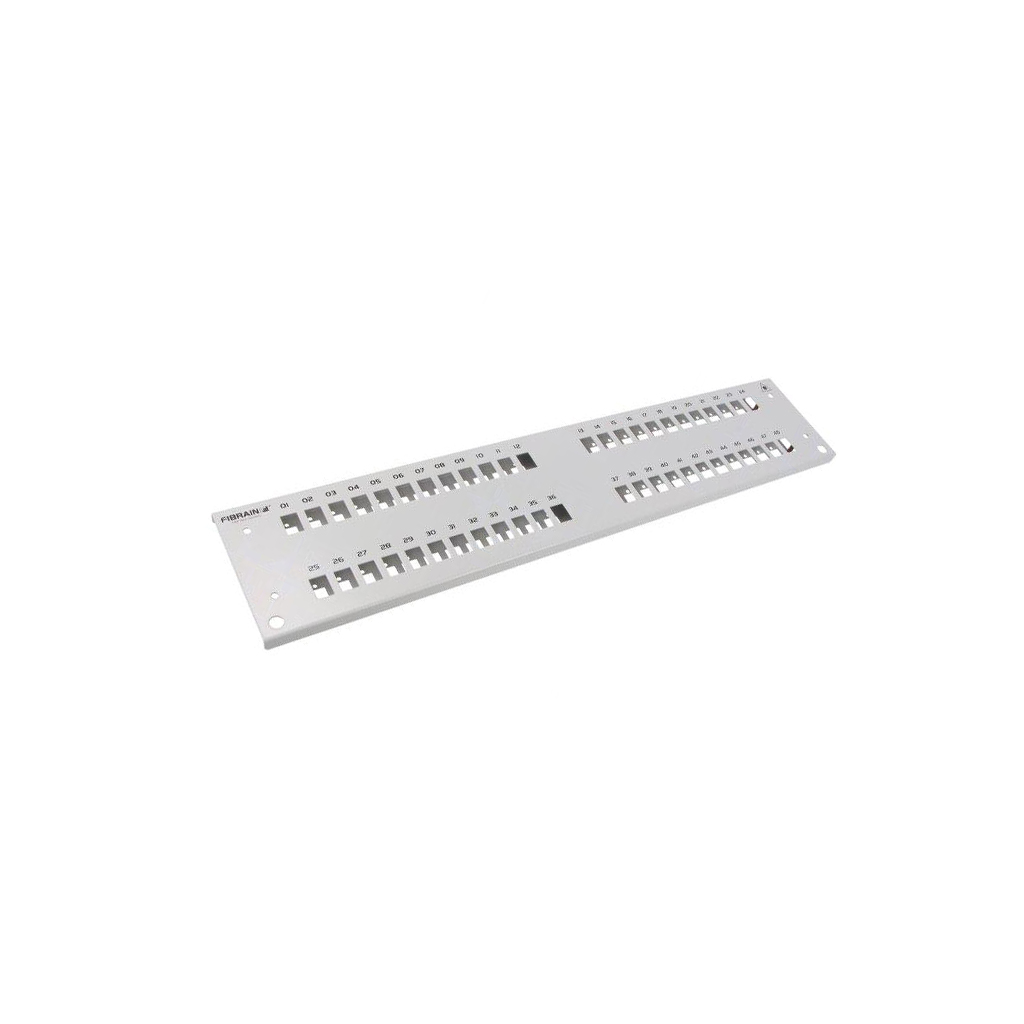 Front panel; 2U; Panel colour: grey
