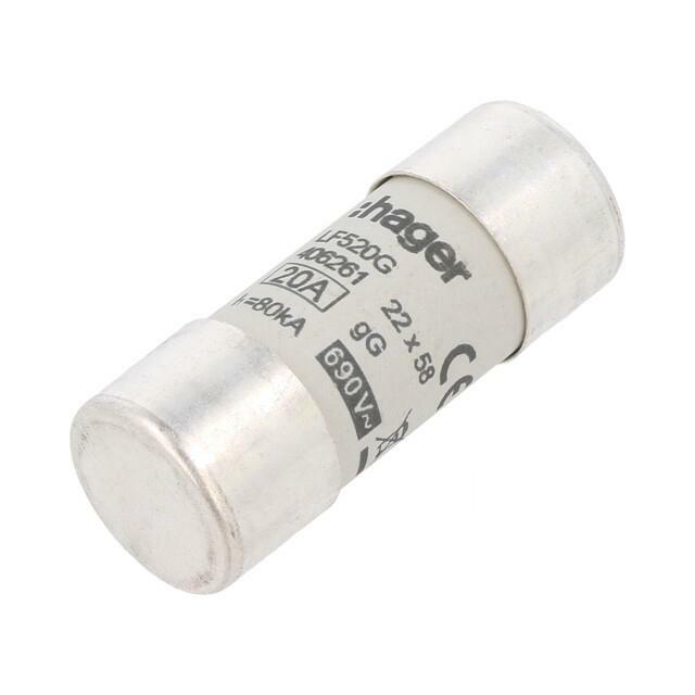 HAGER Fuse: fuse; 22x58mm; cylindrical,industrial