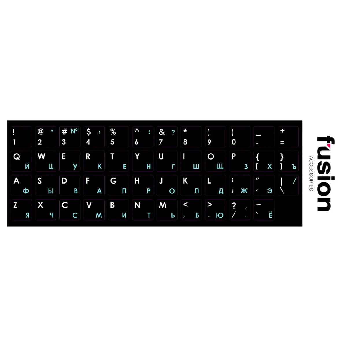 Fusion Accessories Fusion laminētas tastatūras uzlīmes