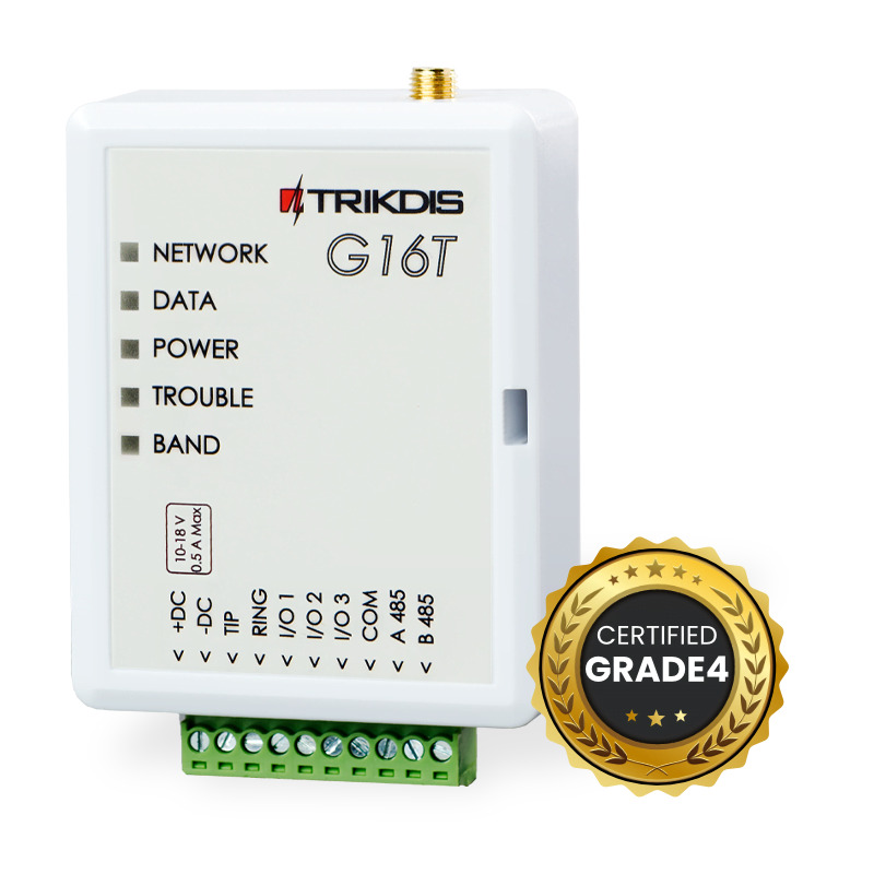 Trikdis LTE apsardzes komunikators (TIP/RING) ar