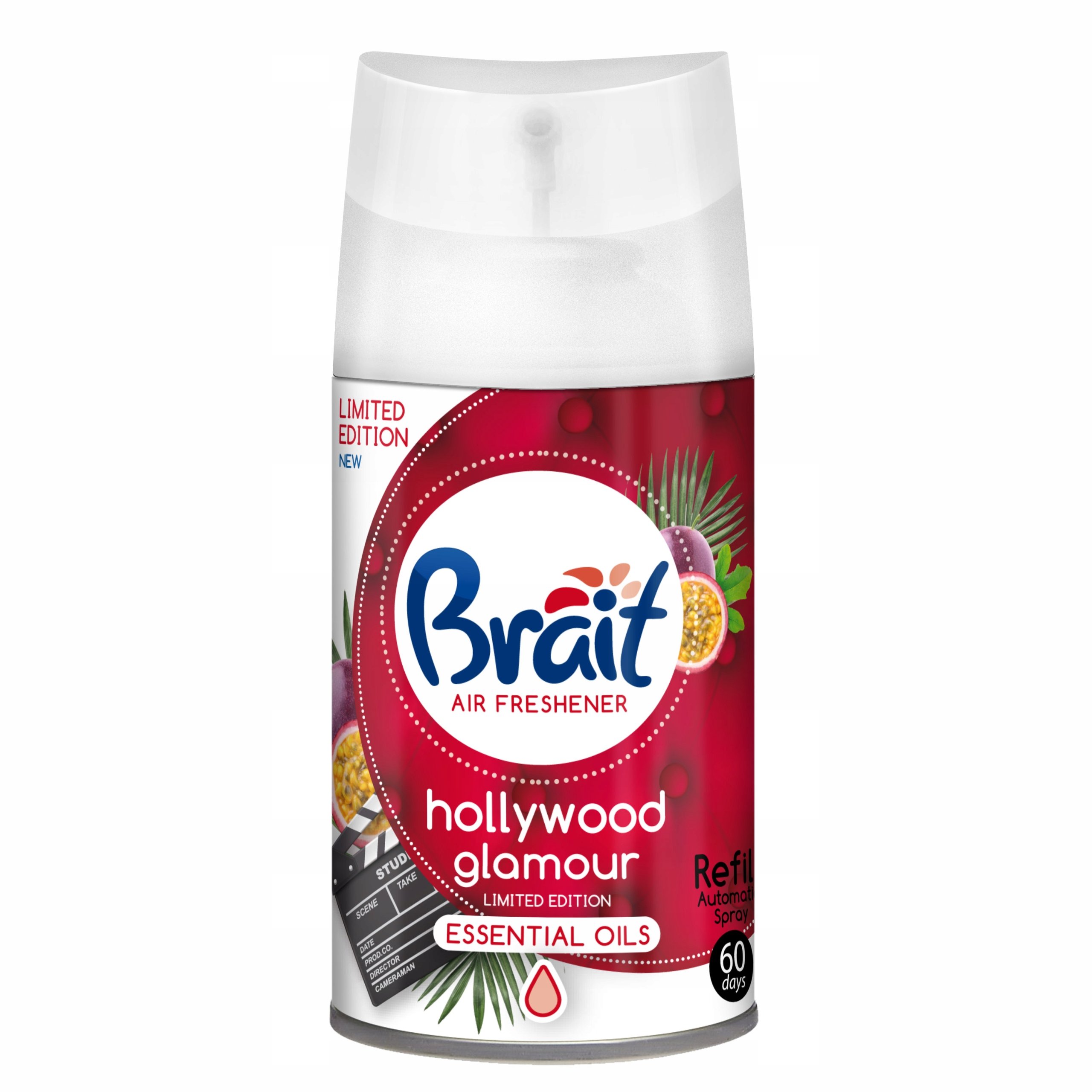 Gaisa atsvaidzinātājs dozatoram 250ml Brait Hollywood