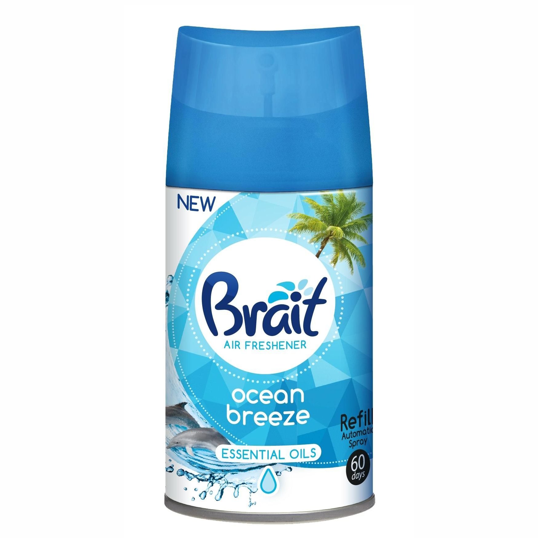 Gaisa atsvaidzinātājs dozatoram 250ml Brait Ocean