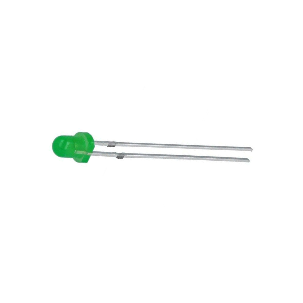 OEM Gaismas diode Ø3mm zaļa matēta