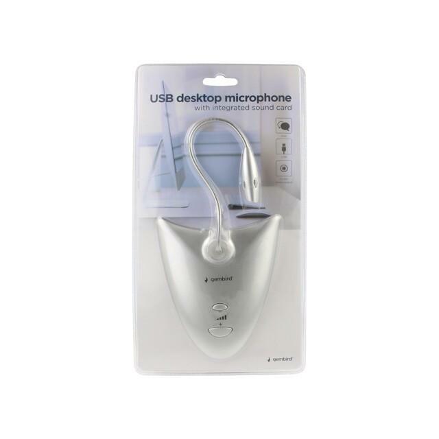 Galda mikrofons Gembird USB ar integrētu