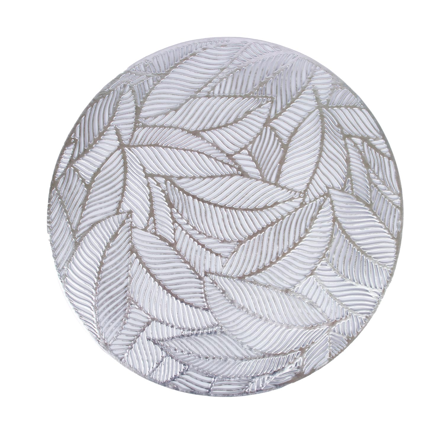 Galda sedzina ROUND LEAF D38cm, sudrabs