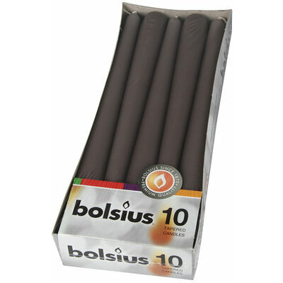 Table candle Bolsius gray 10pcs. 647140